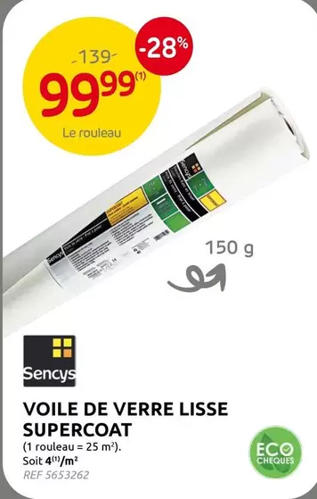 De - VOILE DE VERRE LISSE SUPERCOAT