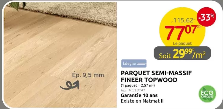 PARQUET SEMI-MASSIF FINEER TOPWOOD