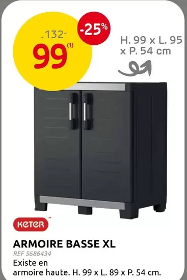 ARMOIRE BASSE XL