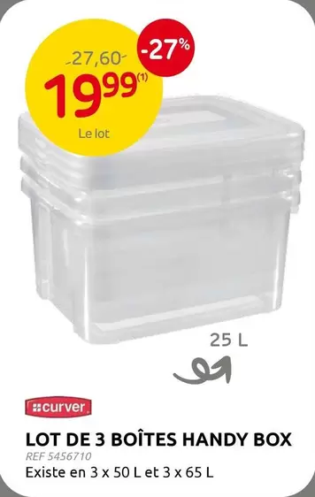 De - LOT DE 3 BOÎTES HANDY BOX