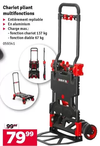 Chariot pliant multifonctions