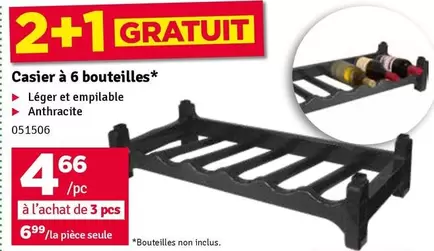 De - Casier à 6 bouteilles