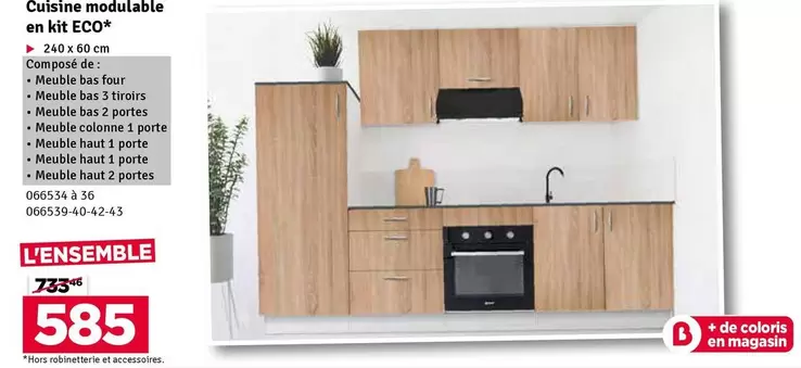 De - Cuisine modulable en kit ECO