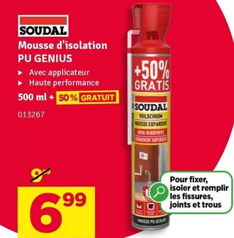 Genius - Mousse d'isolation PU GENIUS