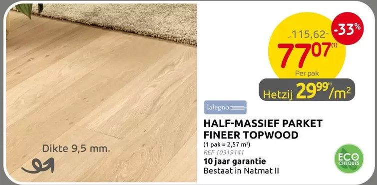 HALF-MASSIEF PARKET FINEER TOPWOOD