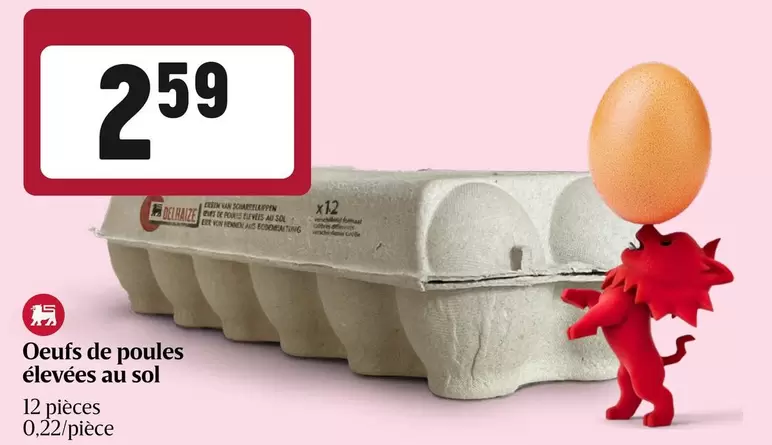 De - Oeufs de poules élevées au sol