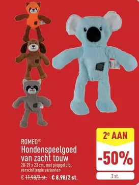 Romeo - Hondenspeelgoed van zacht touw