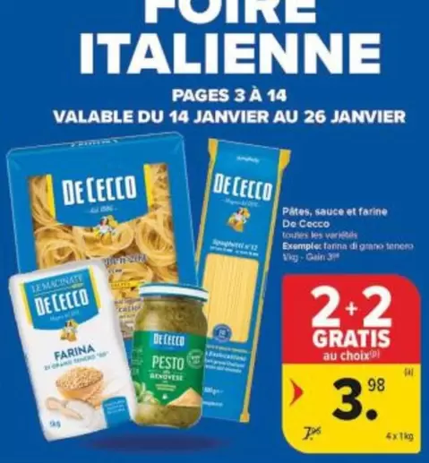 De - Pâtes, sauce at farine