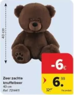 Zeer zachte knuffelbeer