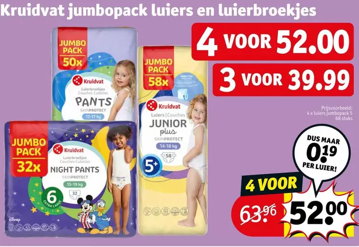 Large - Jumbopack Luiers En Luierbroekjes