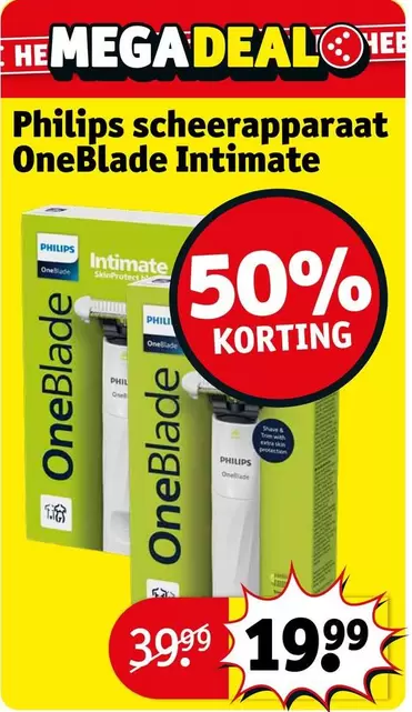 Philips - scheerapparaat OneBlade Intimate