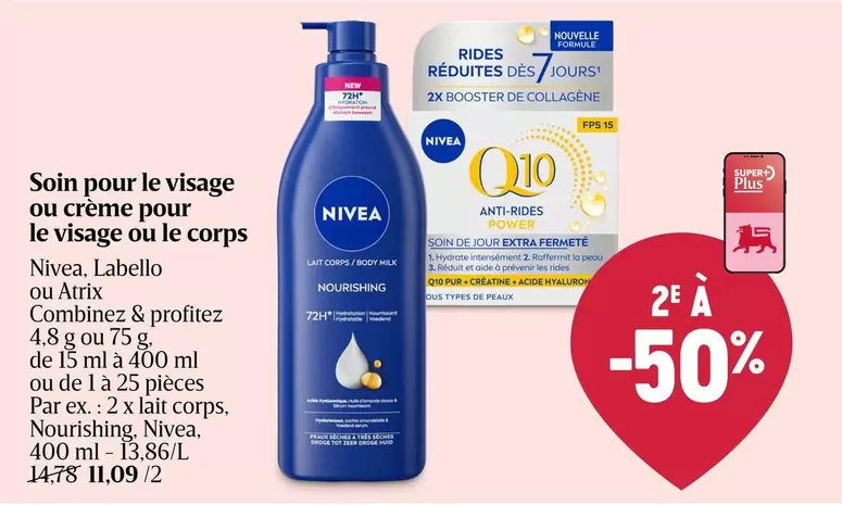 De - Soin pour le visage ou crème pour le visage ou le corps