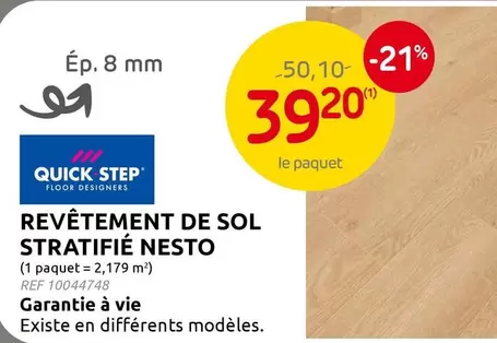 Step - REVÊTEMENT DE SOL STRATIFIÉ NESTO