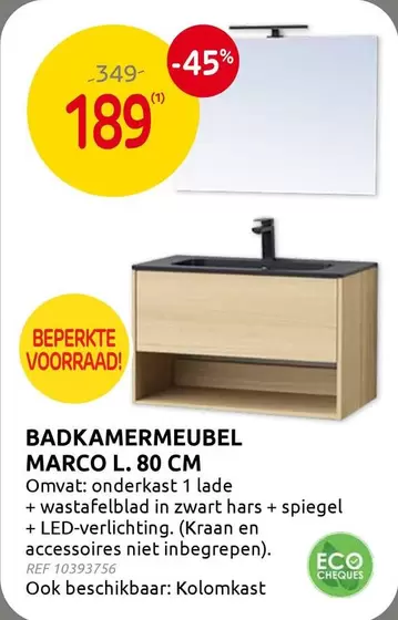 BADKAMERMEUBEL MARCO L. 80 CM