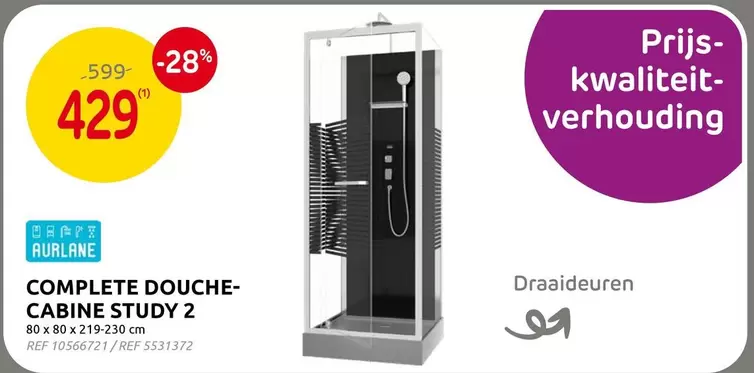 COMPLETE DOUCHE-CABINE STUDY 2