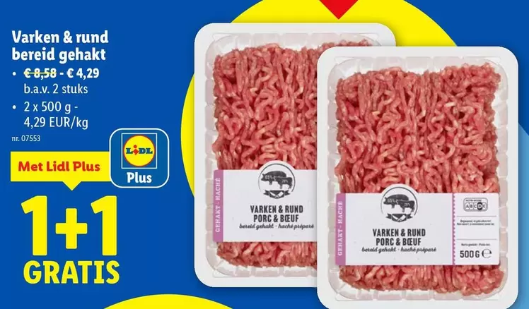 Varken & rund bereid gehakt