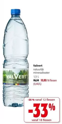 Valvert natuurlijk mineraalwater