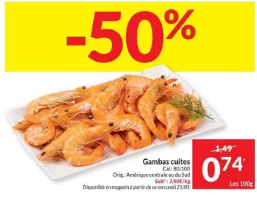 De - Gambas cuites