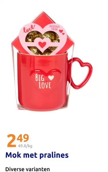 Mok met pralines