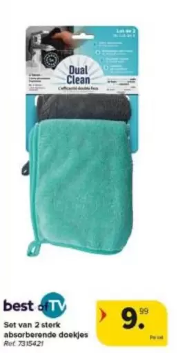 Set van 2 sterk absorberende doekjes