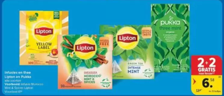 Free - Infusies en thee Lipton en Pukka
