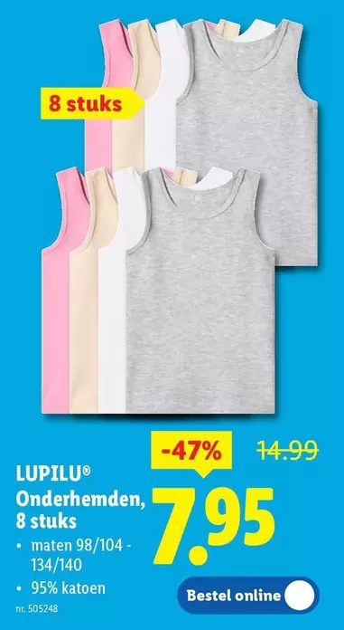 Onderhemden, 8 stuks