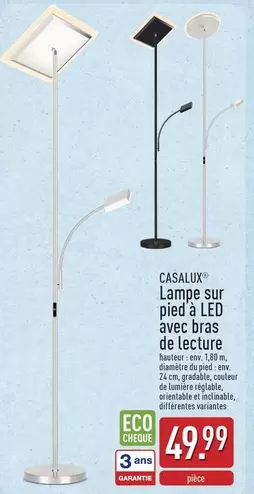 De - Lampe sur pied à LED avec bras de lecture