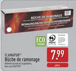 De - Bûche de ramonage