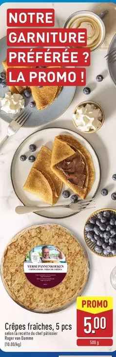 Crêpes fraîches, 5 pcs