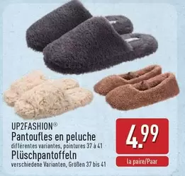 Pantoufles en peluche