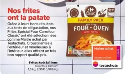 Nos - Frites Spécial Four