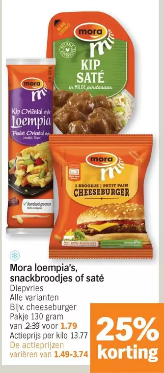 Nu - loempia's, snackbroodjes of saté