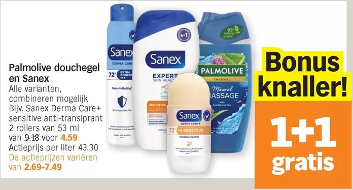 Origin - douchegel en Sanex