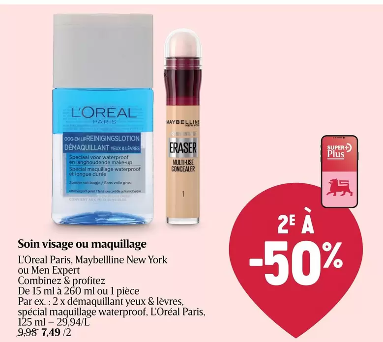 De - Soin visage ou maquillage