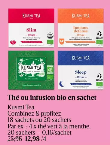 Ritual - Thé ou infusion bio en sachet