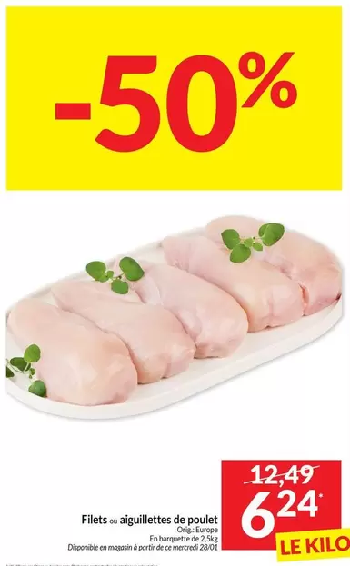 De - Filets ou aiguillettes de poulet