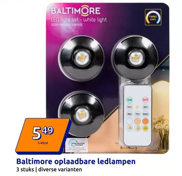 White - Oplaadbare Ledlampen