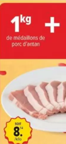 De - de médaillons de porc d'antan