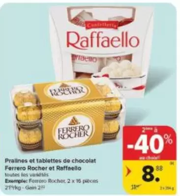 De - Ferrero Rocher et Raffaello