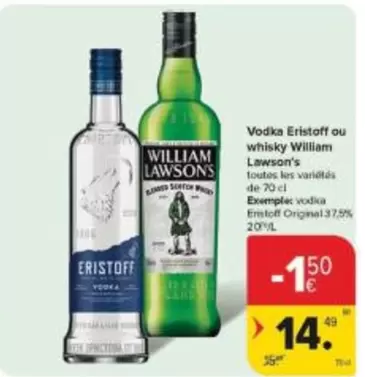 De - Vodka or whisky