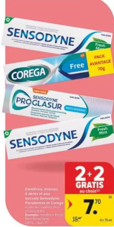 Free - Sensodyne, Corega, Proglasur