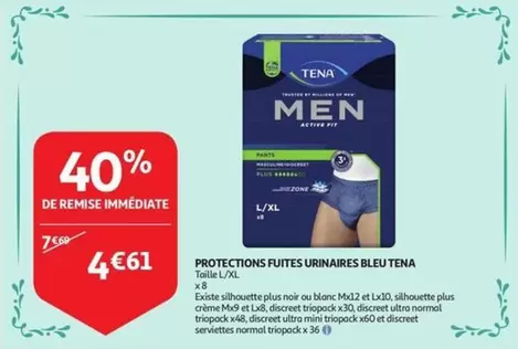 De - PROTECTIONS FUITES URINAIRES BLEU