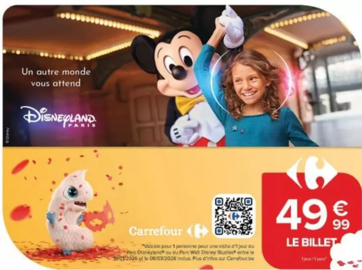Disney - LE BILLET