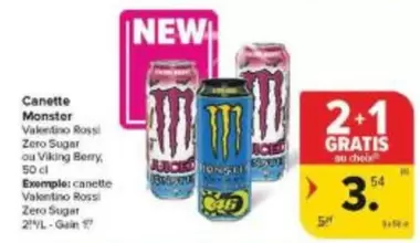 Monster - Valentino Rossi Zero Sugar ou Viking Berry