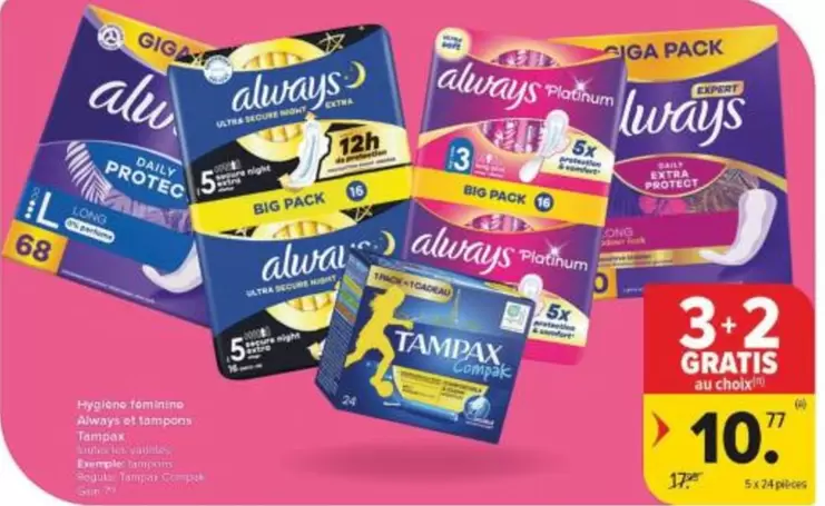 Extra - Tampons et serviettes