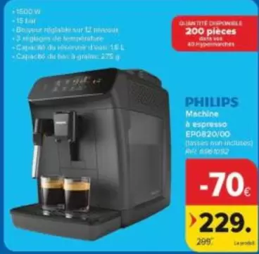Philips - Machine à espresso EP0820/00