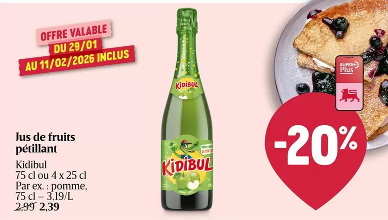 De - Jus de fruits pétillant