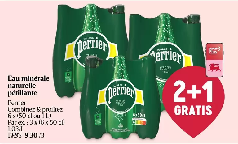 Eau minérale naturelle pétillante