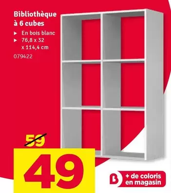 De - Bibliothèque à 6 cubes