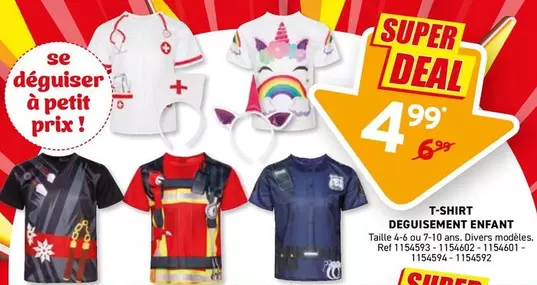 T-SHIRT DEGUISEMENT ENFANT